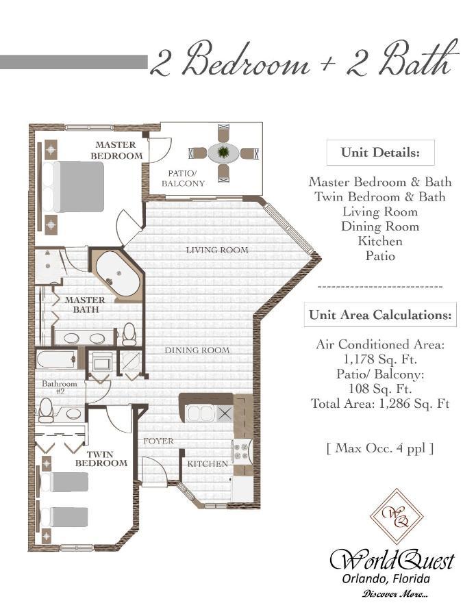 Familiekamer met 2 Slaapkamers