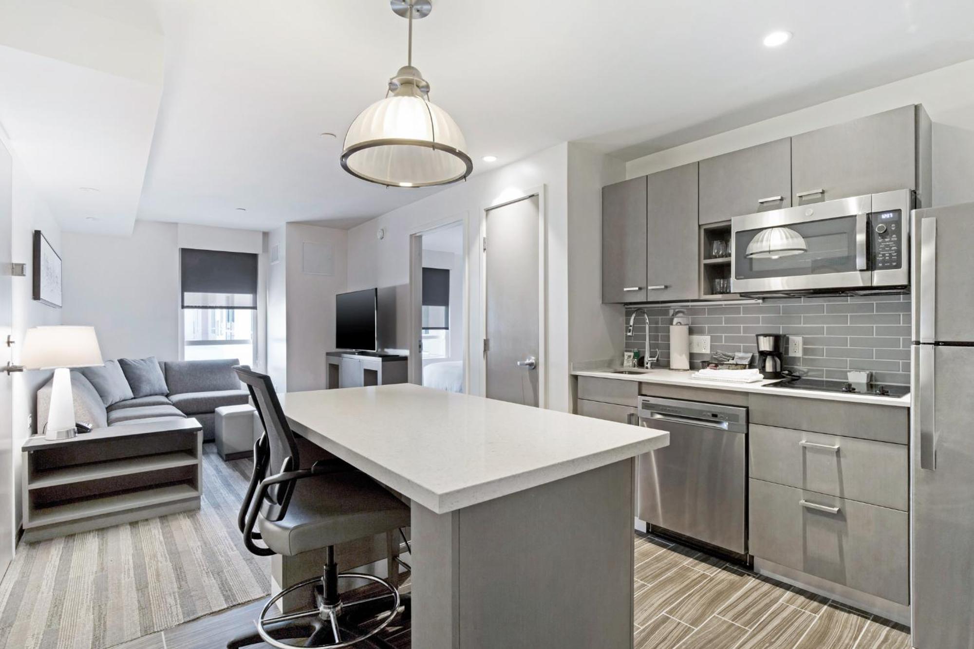 One-Bedroom King Suite Sofa Bed Kitchen