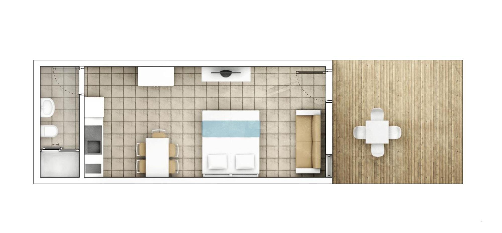 Studio Apartment Pool Access