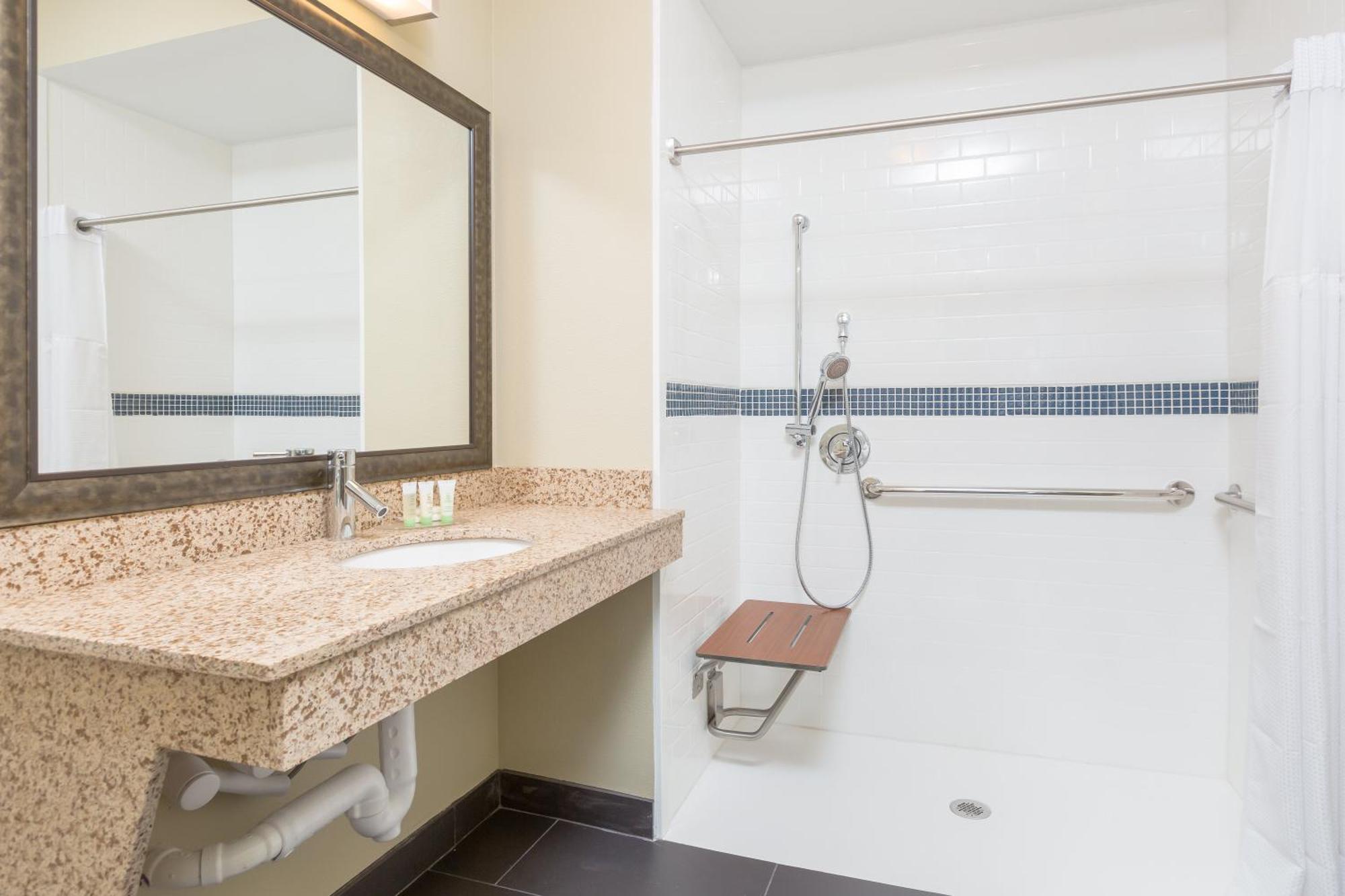 Queen Studio Suite Roll Shower Mobility Accessible
