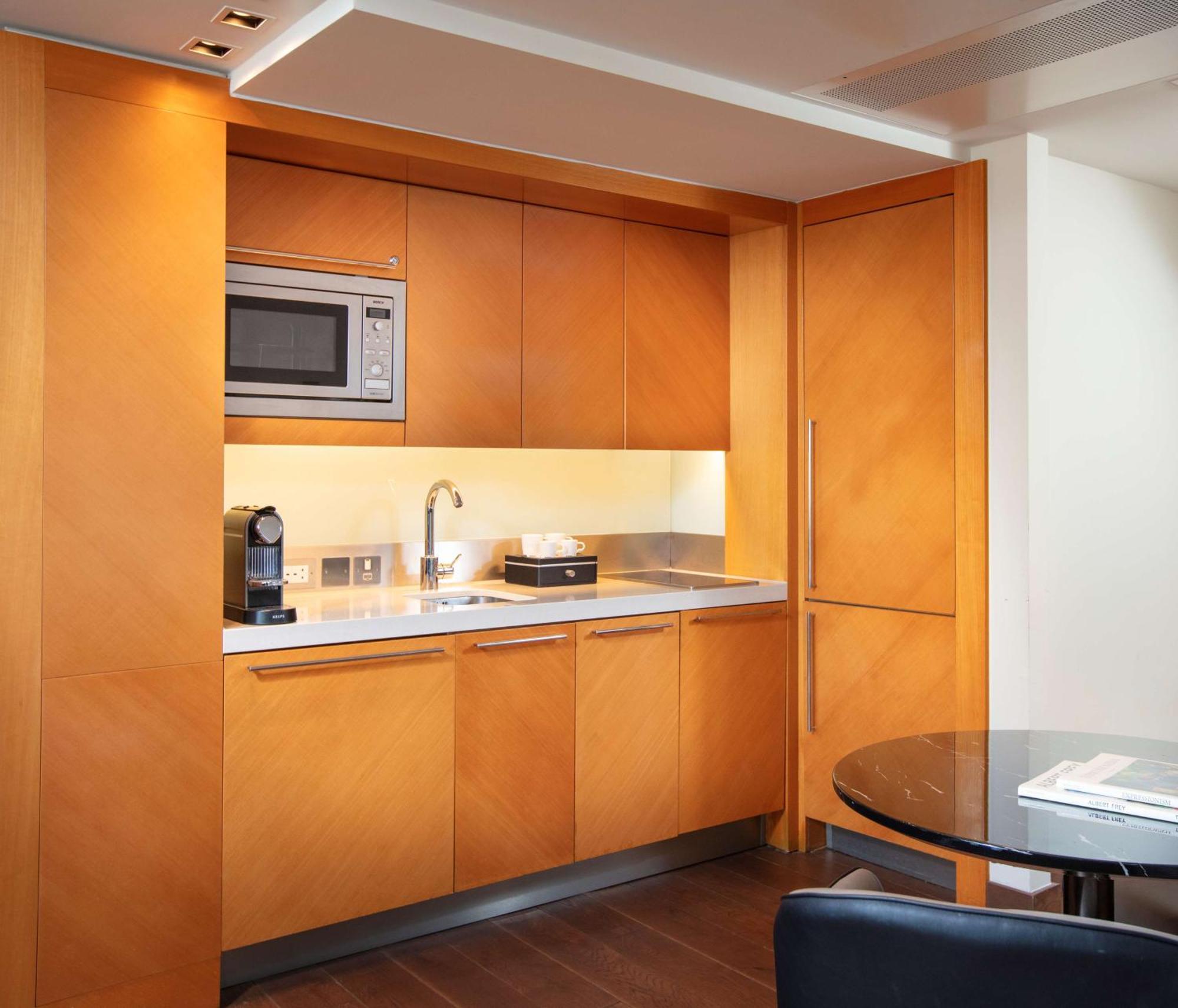 One-Bedroom Suite Kitchenette Balcony River View
