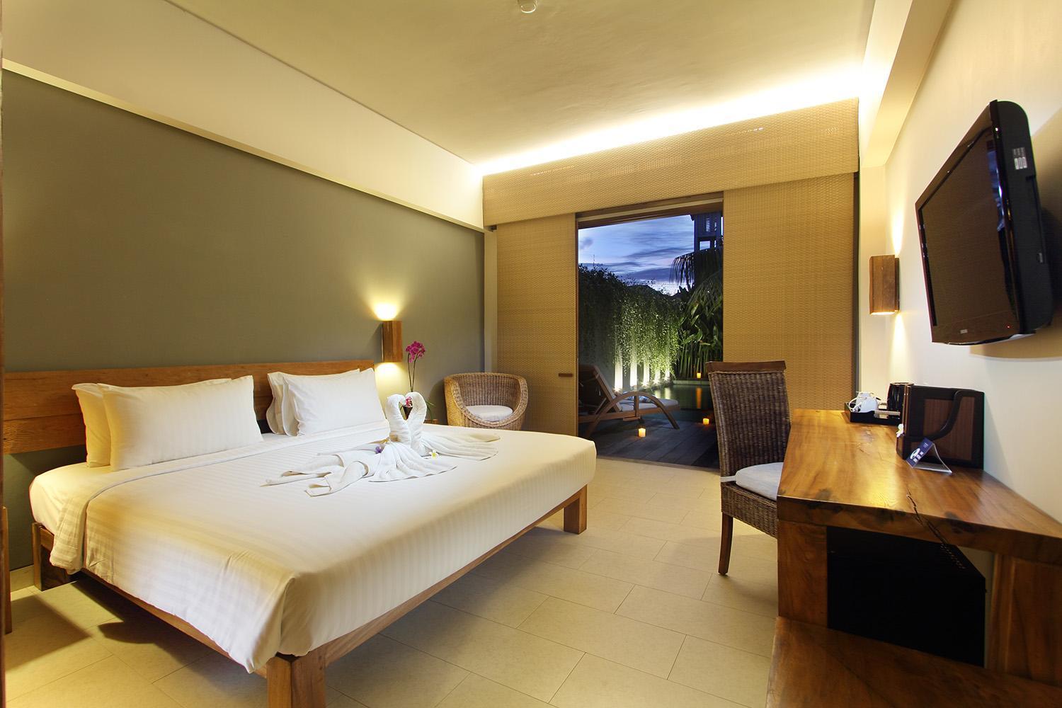 Cabana met 1 Tweepersoonsbed of 2 Aparte Bedden en Dompelbad