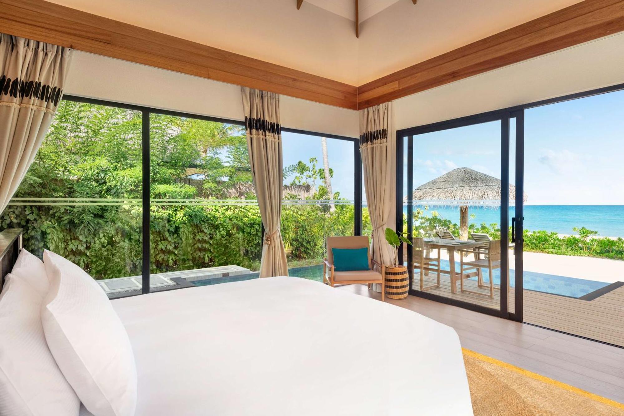 Familien-Poolvilla mit 1 Schlafzimmer – am Strand