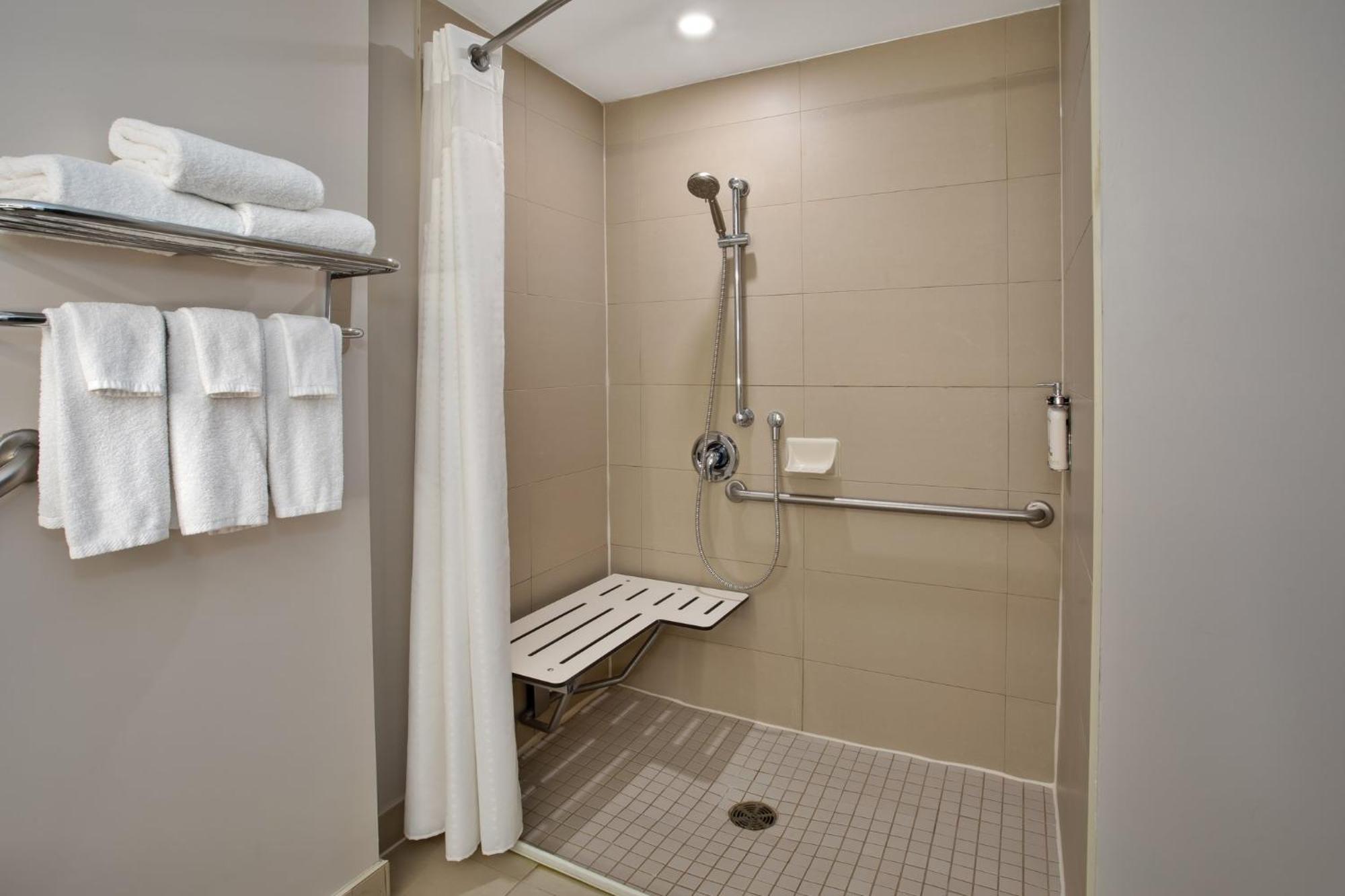 Standard King Room Roll Shower Mobility Accessible