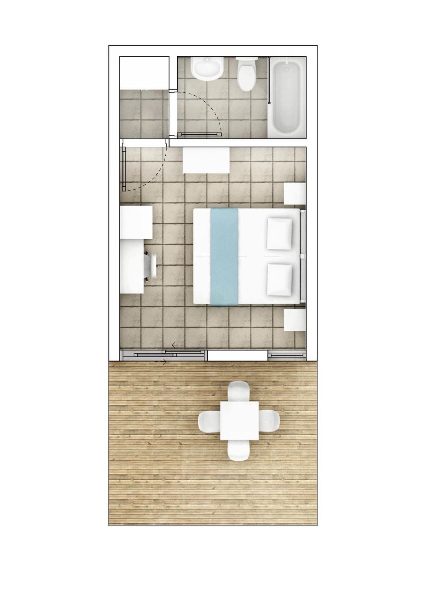 Double or Twin Room Easy Pool Access
