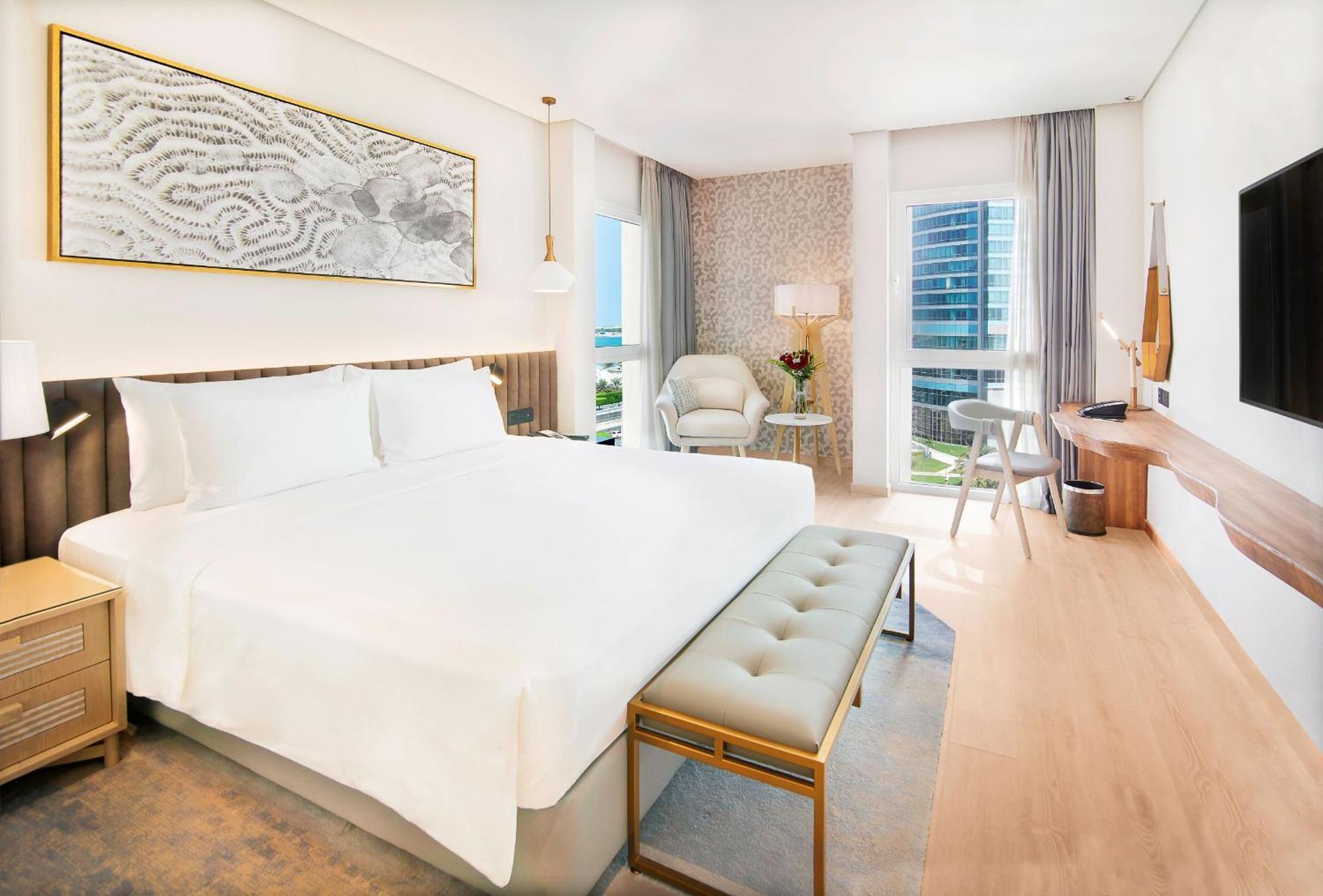 Chambre Premium avec Accès Gratuit à Parc Aventure, Piscine de Surf, Piscine à Vagues et Rivière Lente - Vue sur Mer