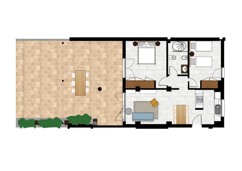 Exclusief Appartement met 2 Slaapkamers en Uitzicht op Zee