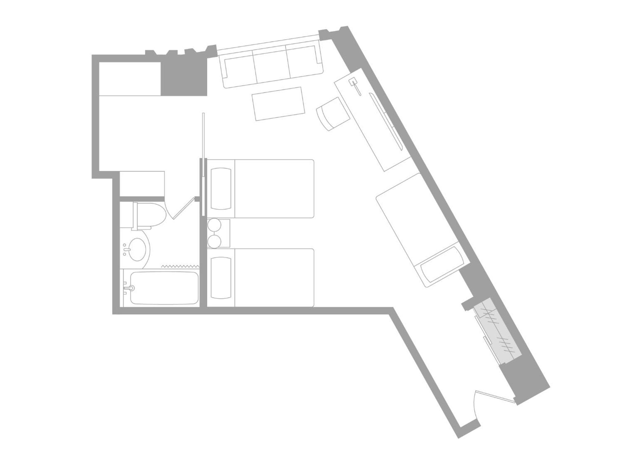 Garden Tower  Standard Triple Room, Non-Smoking