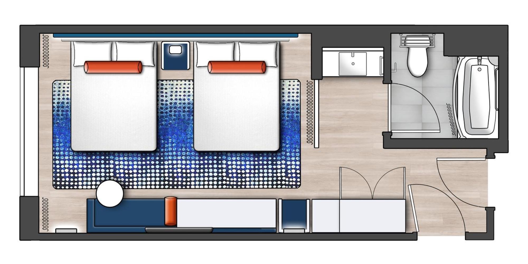 Quarto standard - Acesso para pessoas com deficiência auditiva e ingresso antecipado incluso para o parque*