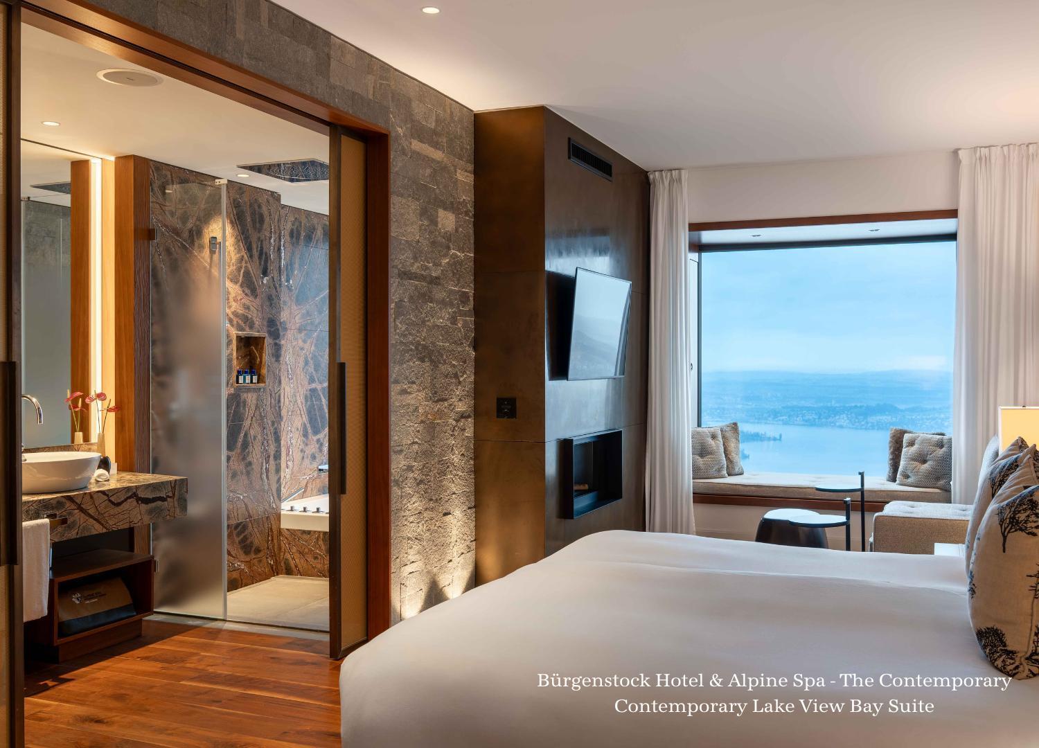 Contemporary Lake View Bay Suite