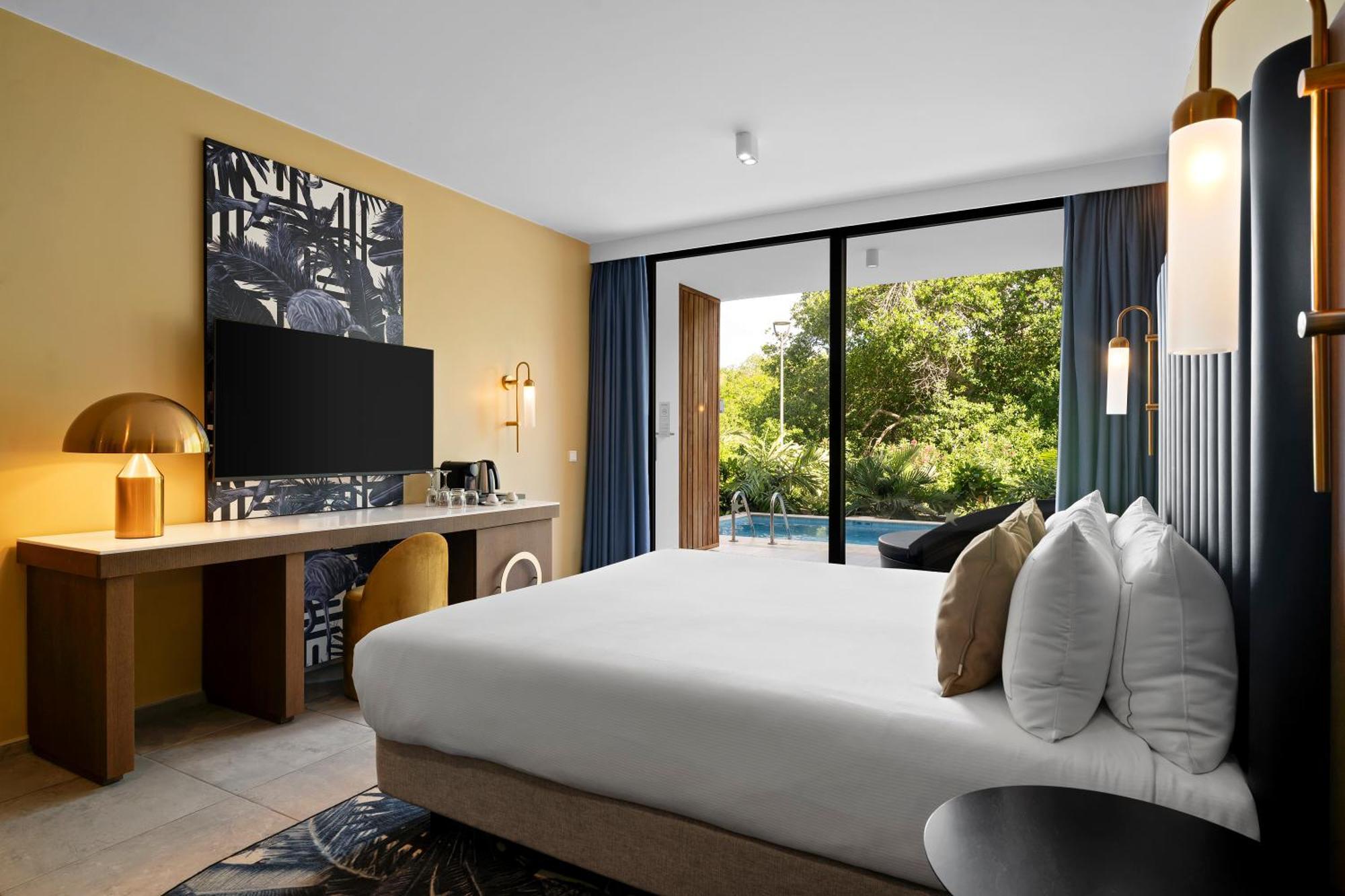 Deluxe Kamer met kingsize bed - Directe toegang tot het zwembad