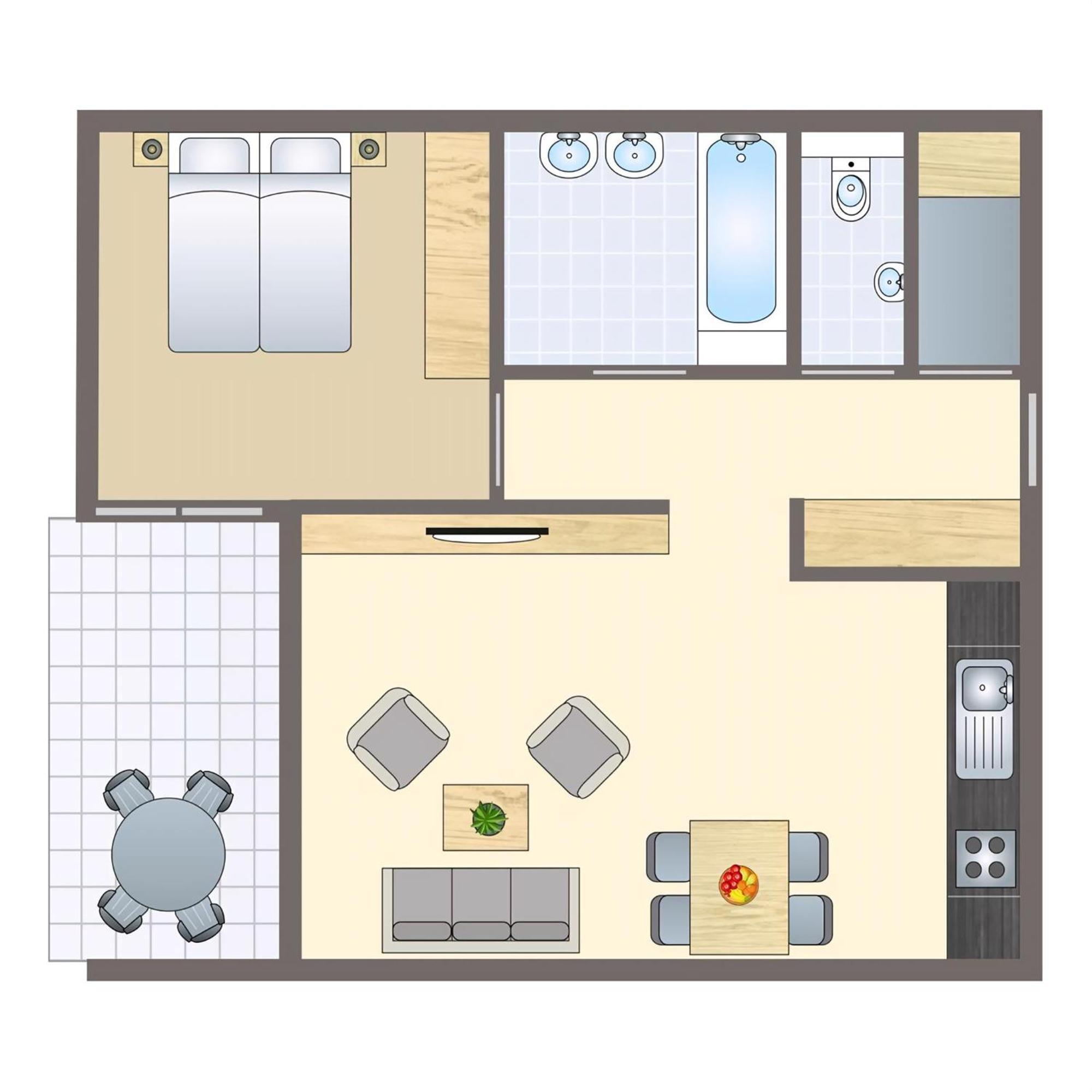 Appartement met 1 Slaapkamer