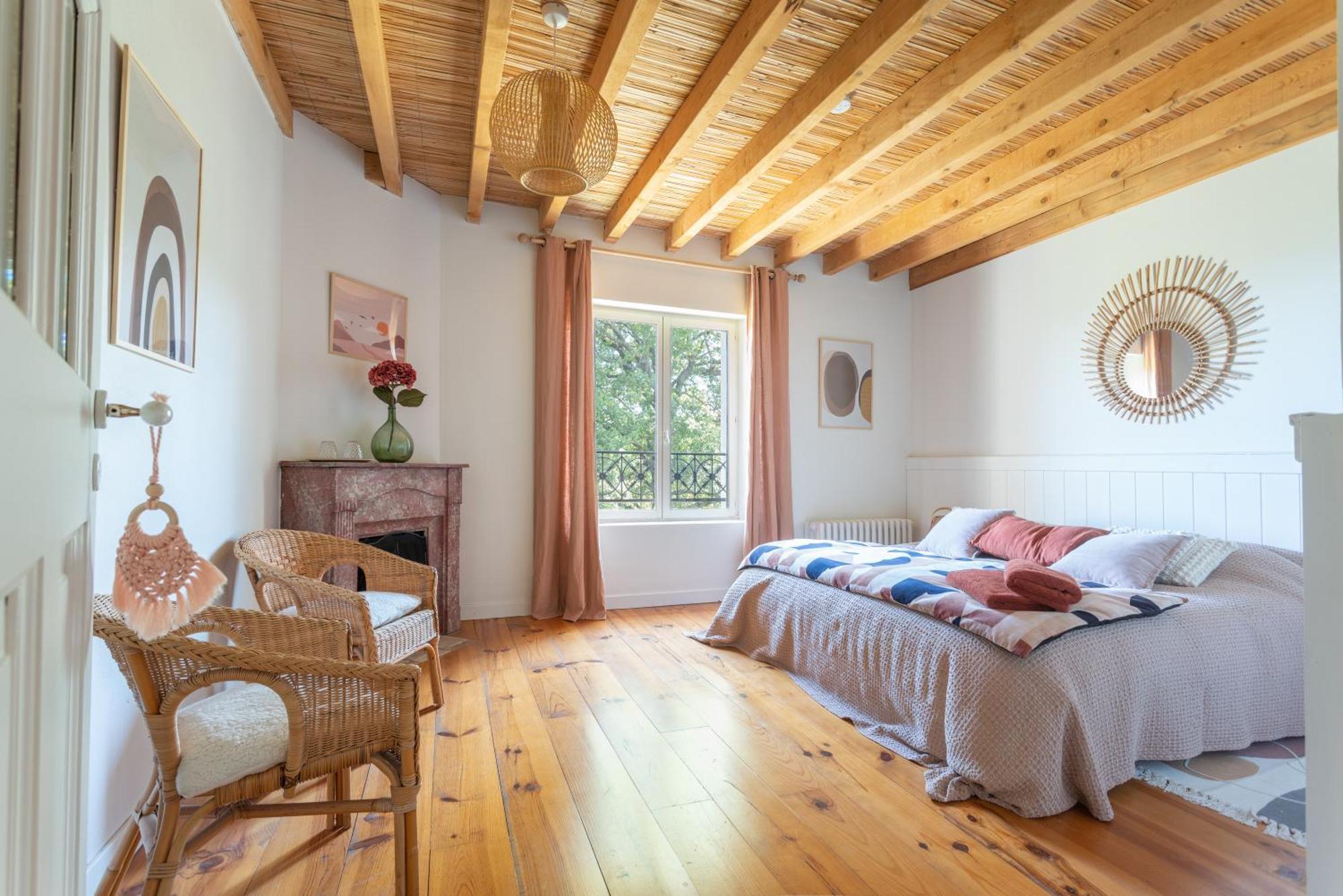 Chambre Lit King-Size - Vue sur Jardin