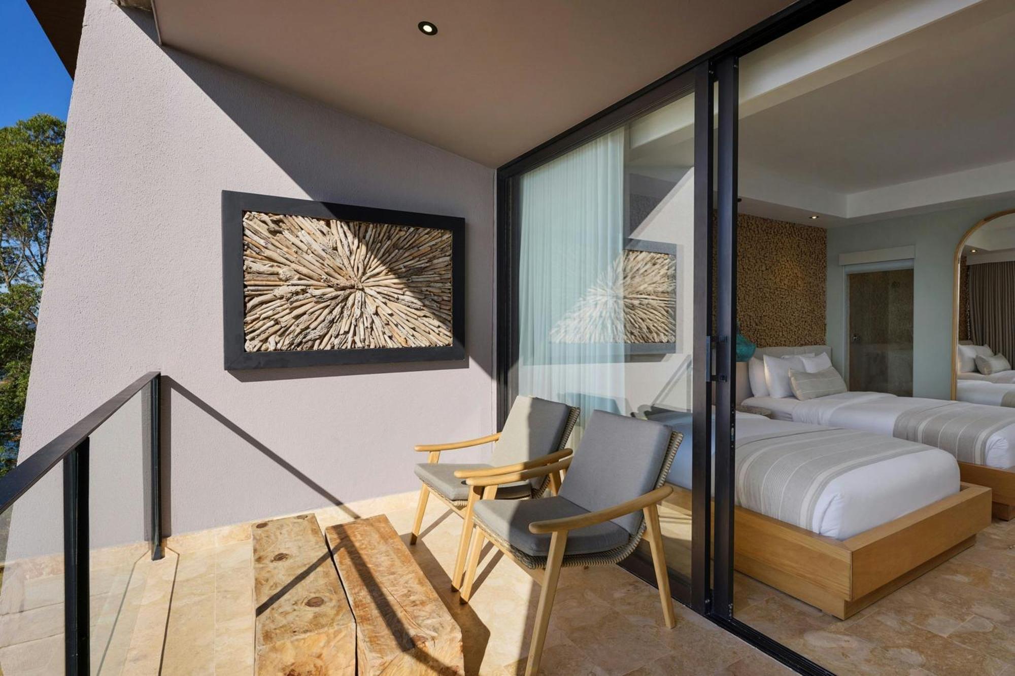 Standard Double Room Two Double Beds Balcony Lake View