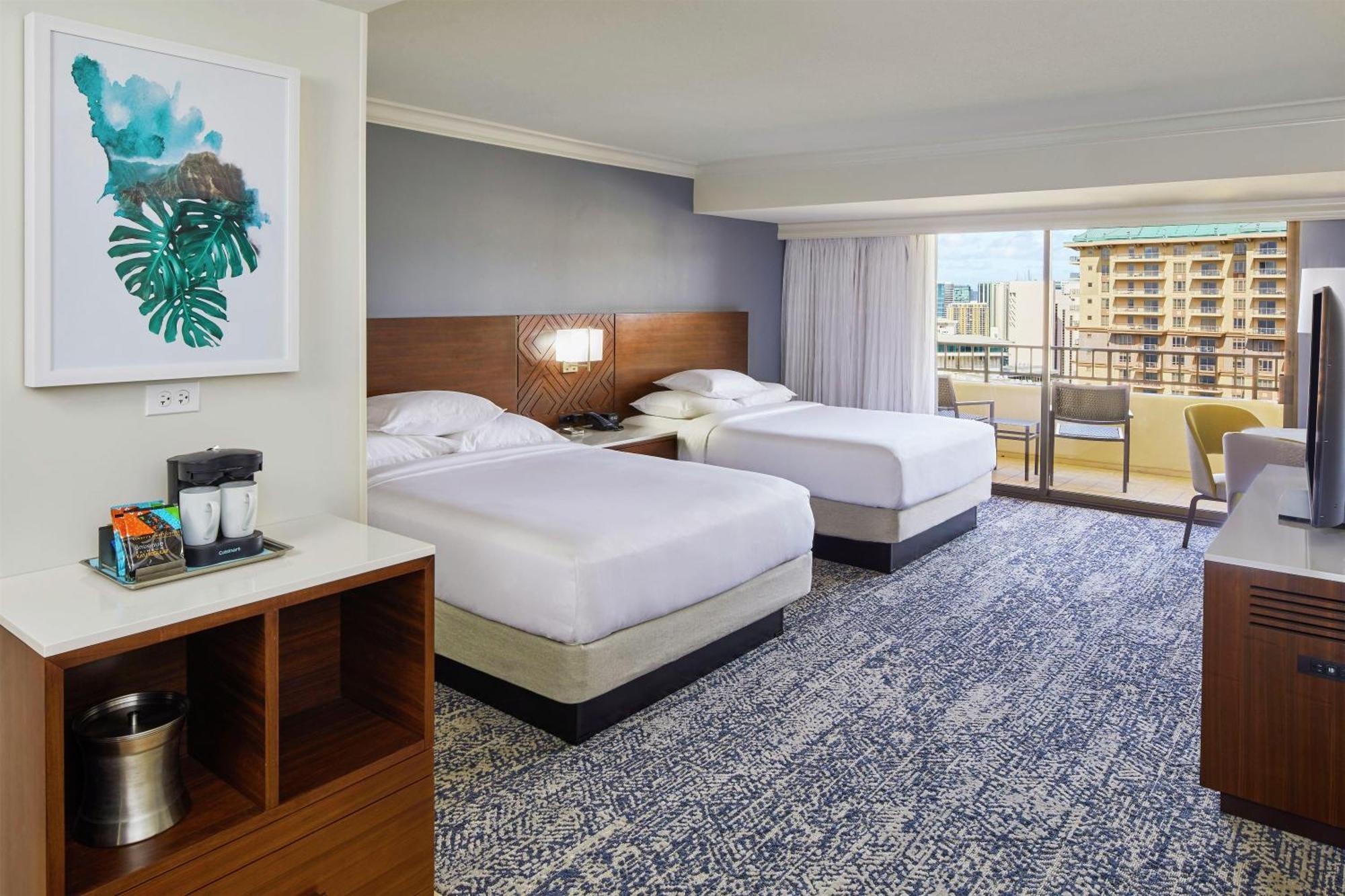 Tapa Collection Kamer met 2 Queensize Bedden en Gedeeltelijk Uitzicht op de Oceaan