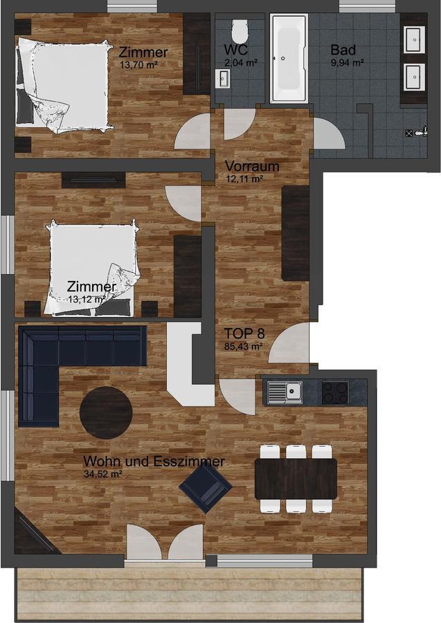 Deluxe Appartement met 2 Slaapkamers