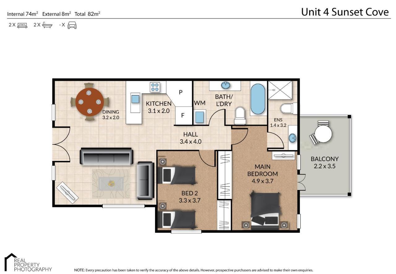 Deluxe Two-Bedroom Apartment Ground Floor Pool View