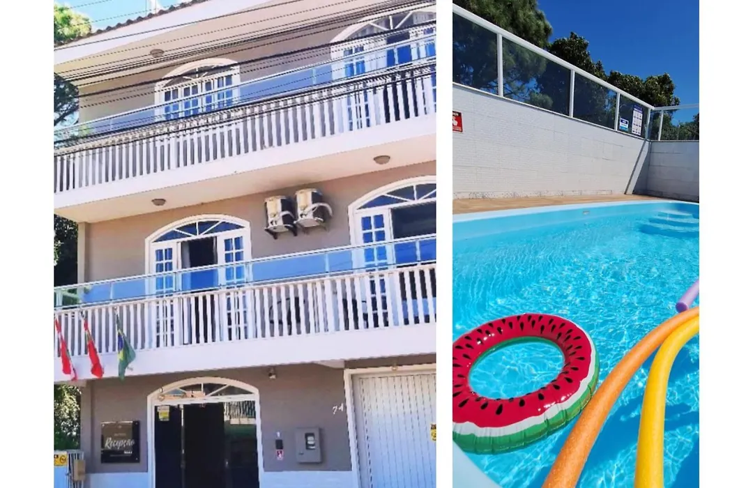 Pousada Hospedagem Palhoça com piscina-1