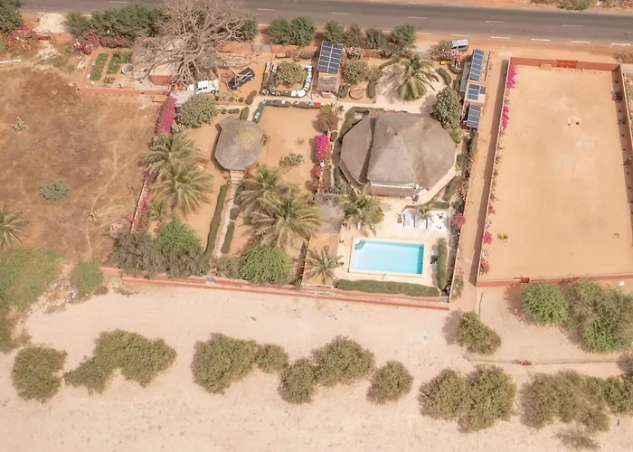 la villa sur la plage Palmarin