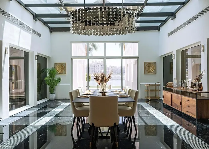 Luxury Palm Villa With Direct Private Beach Access